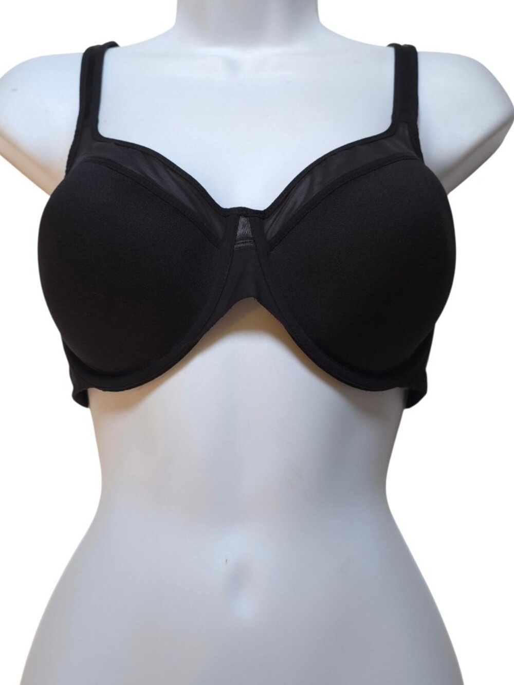Bali 3439 One Smooth U Ultra Light Underwire T-Shirt Bra Black 40D